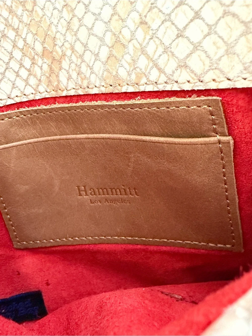 Hammitt Snake Print  Grommett Envelope Conv. Clutch Bag Crossbody bag